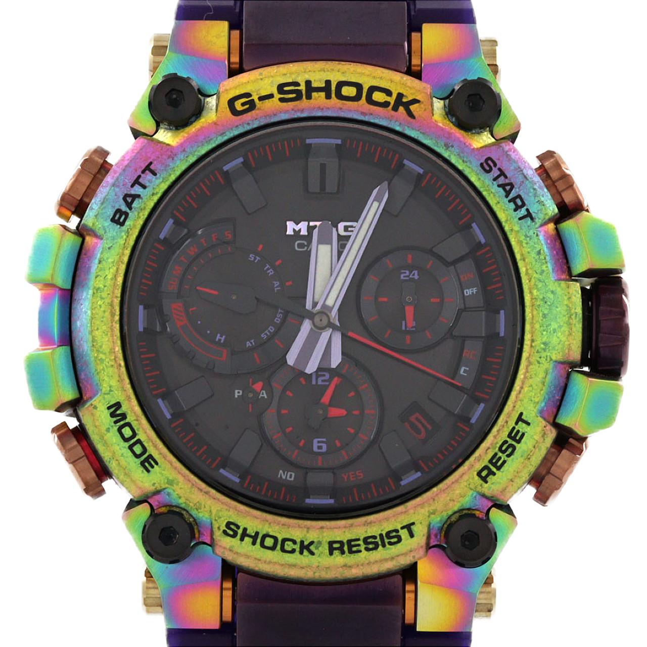 カシオ G-SHOCK･MT-G 電波時計 MTG-B3000PRB-1AJR SS ソーラークォーツ