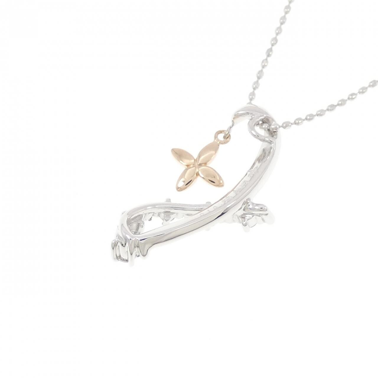 K18WG/K18PG ダイヤモンド ネックレス 0.10CT
