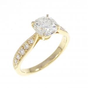 【リメイク】K18YG ダイヤモンド リング 1.002CT G SI2 EXT H&C