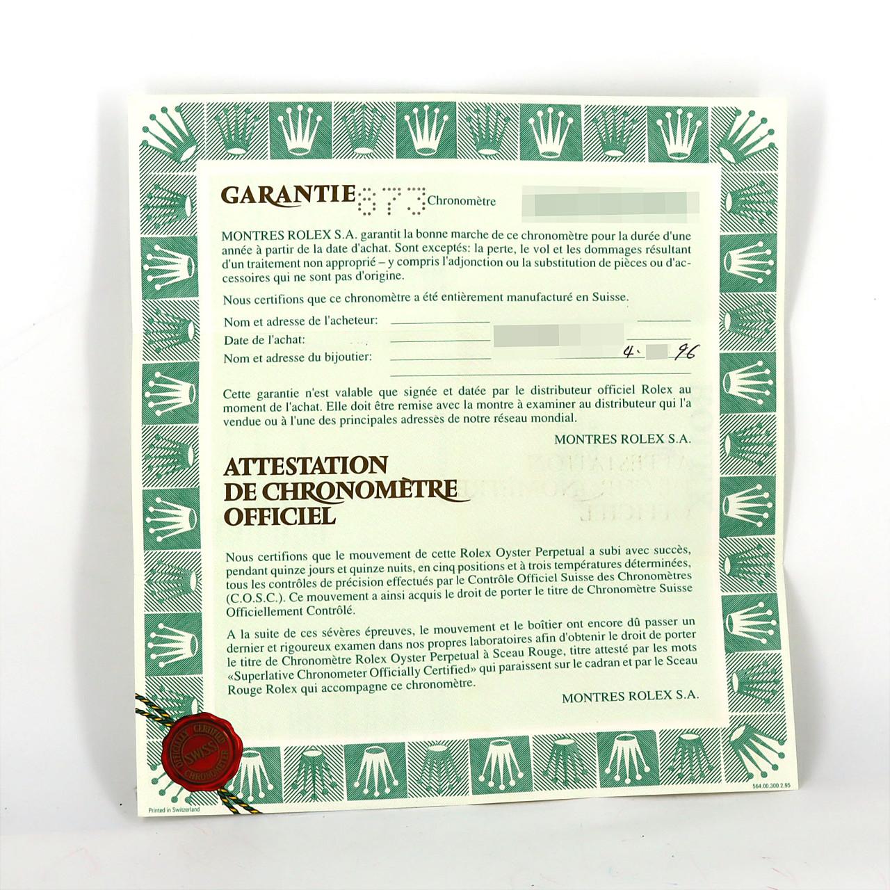 ロレックス デイトジャスト 69173G SSxYG 自動巻 W番