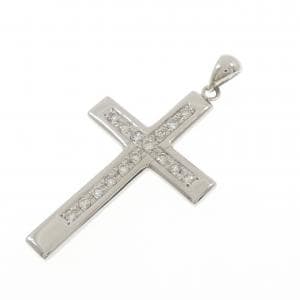 PT900 クロス ダイヤモンド ペンダント 0.535CT