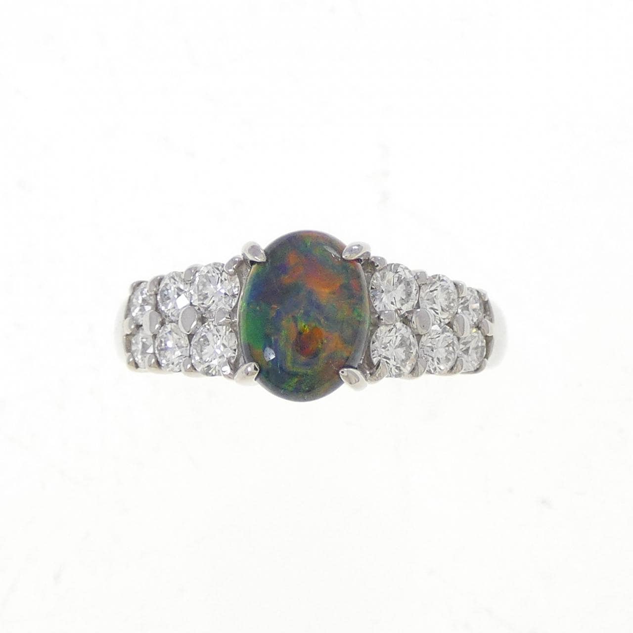 PT900 ブラックオパール リング 0.916CT