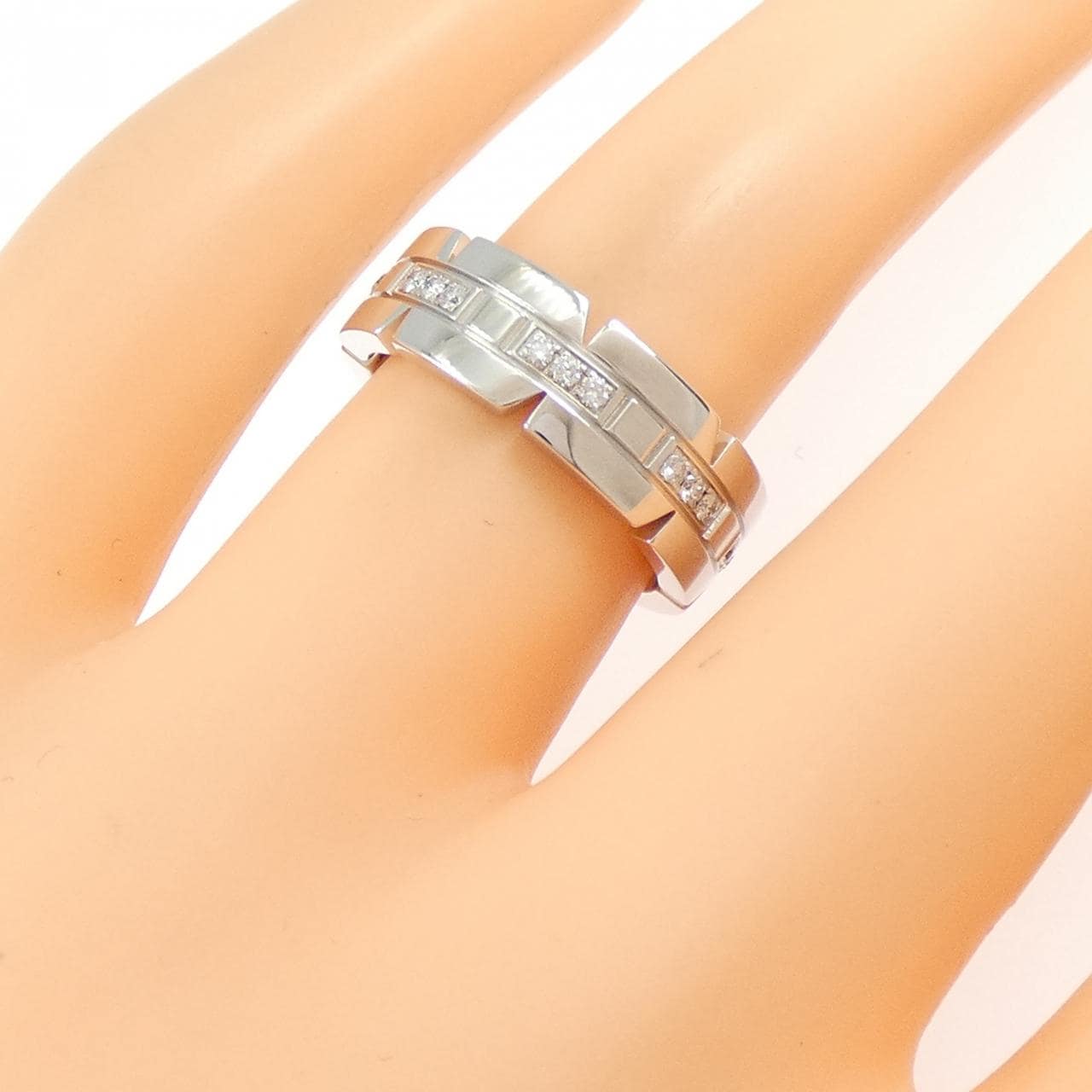 カルティエ タンクフランセーズ ハーフダイヤ リング