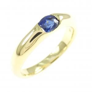 K18YG サファイヤ リング 0.30CT