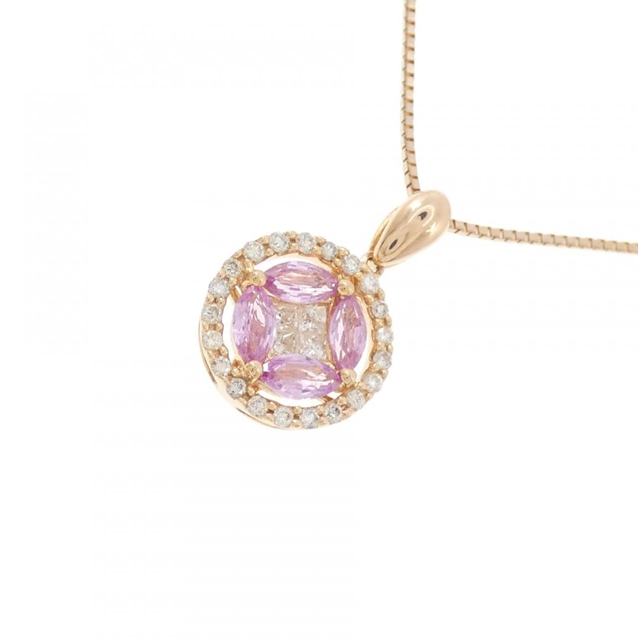 K18PG サファイヤ ネックレス 0.70CT