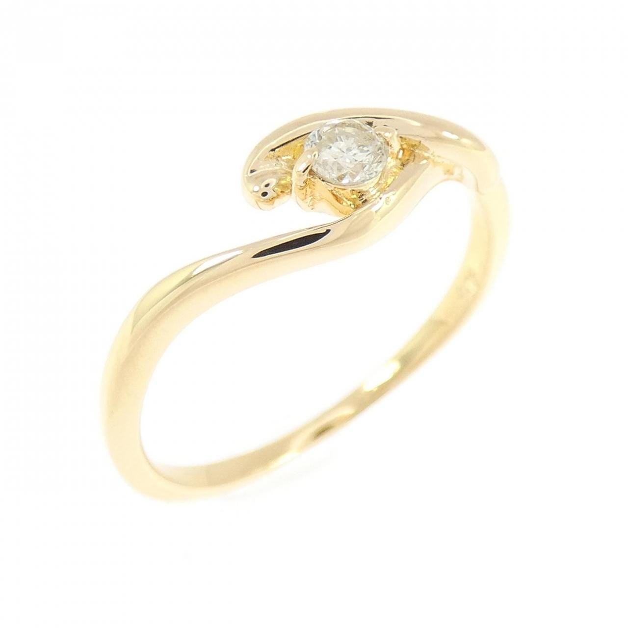 K18YG ダイヤモンド リング 0.10CT