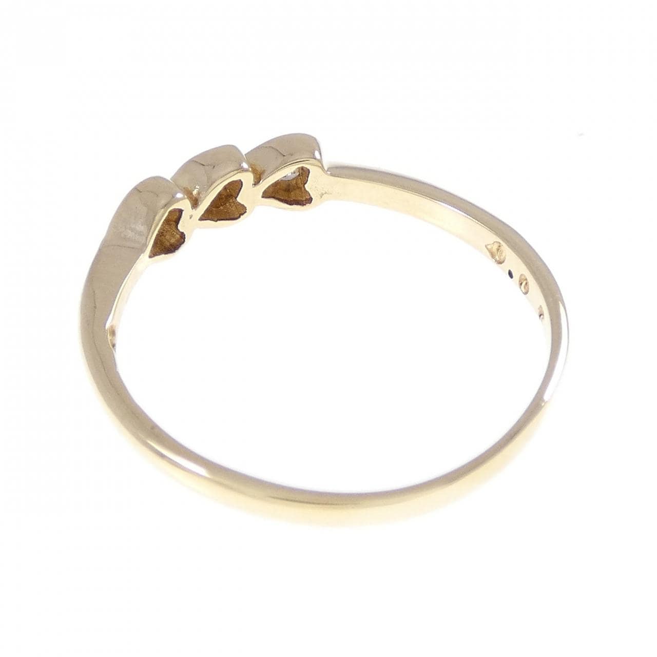 K18YG ハート ダイヤモンド リング 0.06CT