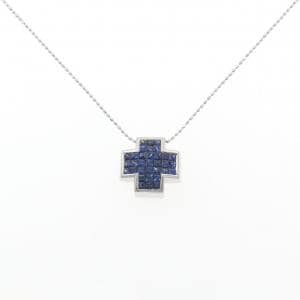 K18WG サファイヤ ネックレス 1.20CT