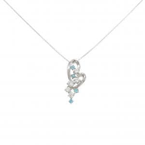 K18WG パライバトルマリン ネックレス 0.10CT