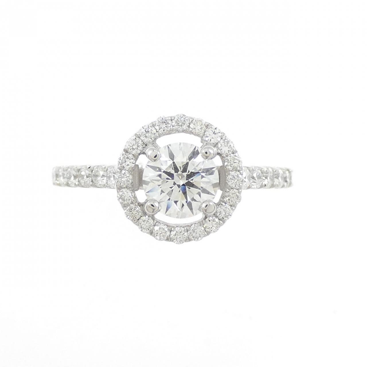 PT950 ダイヤモンド リング 0.513CT E IF EXT H&C