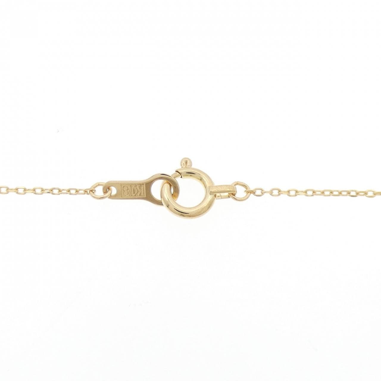 K18YG ブルートパーズ ネックレス