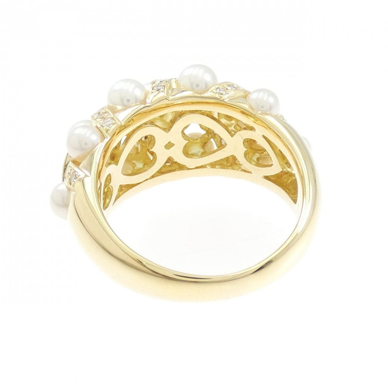 750YG アコヤパール リング