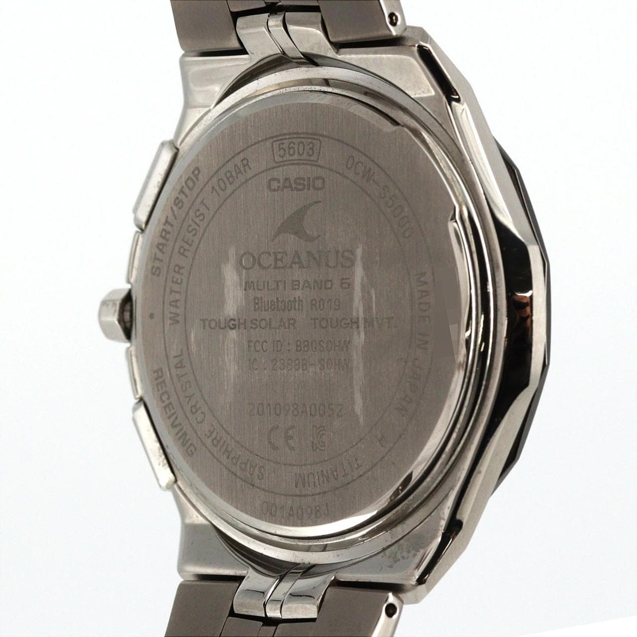 カシオ オシアナスマンタ 電波時計 OCW-S5000E-1AJF TI ソーラークォーツ