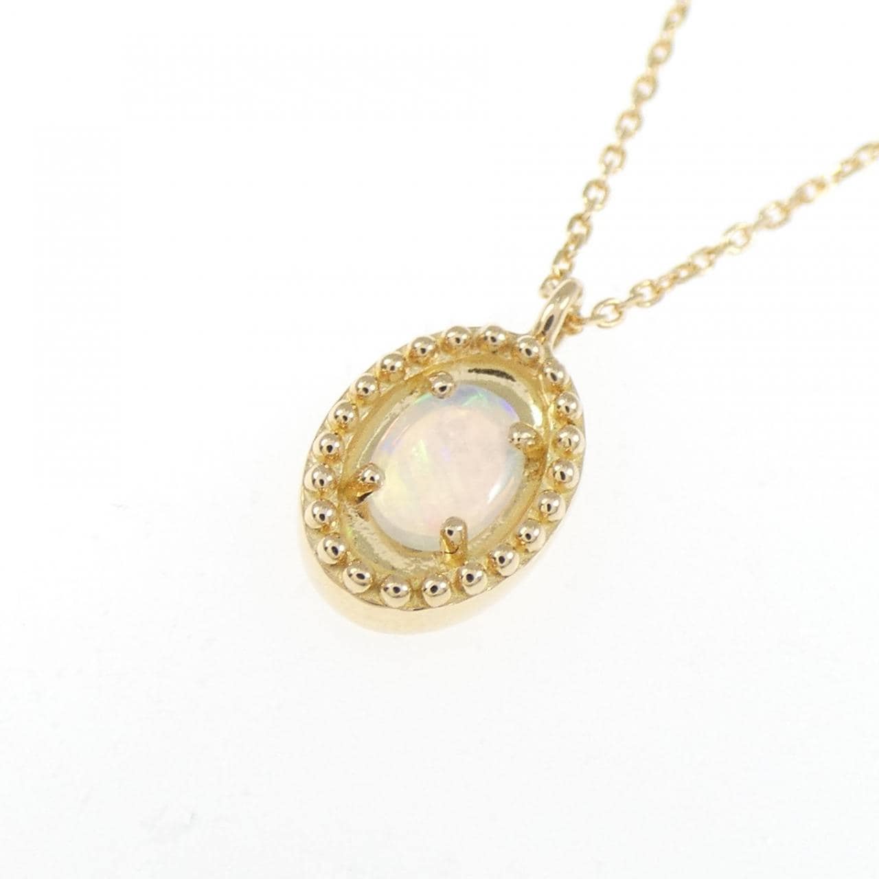 K18YG オパール ネックレス