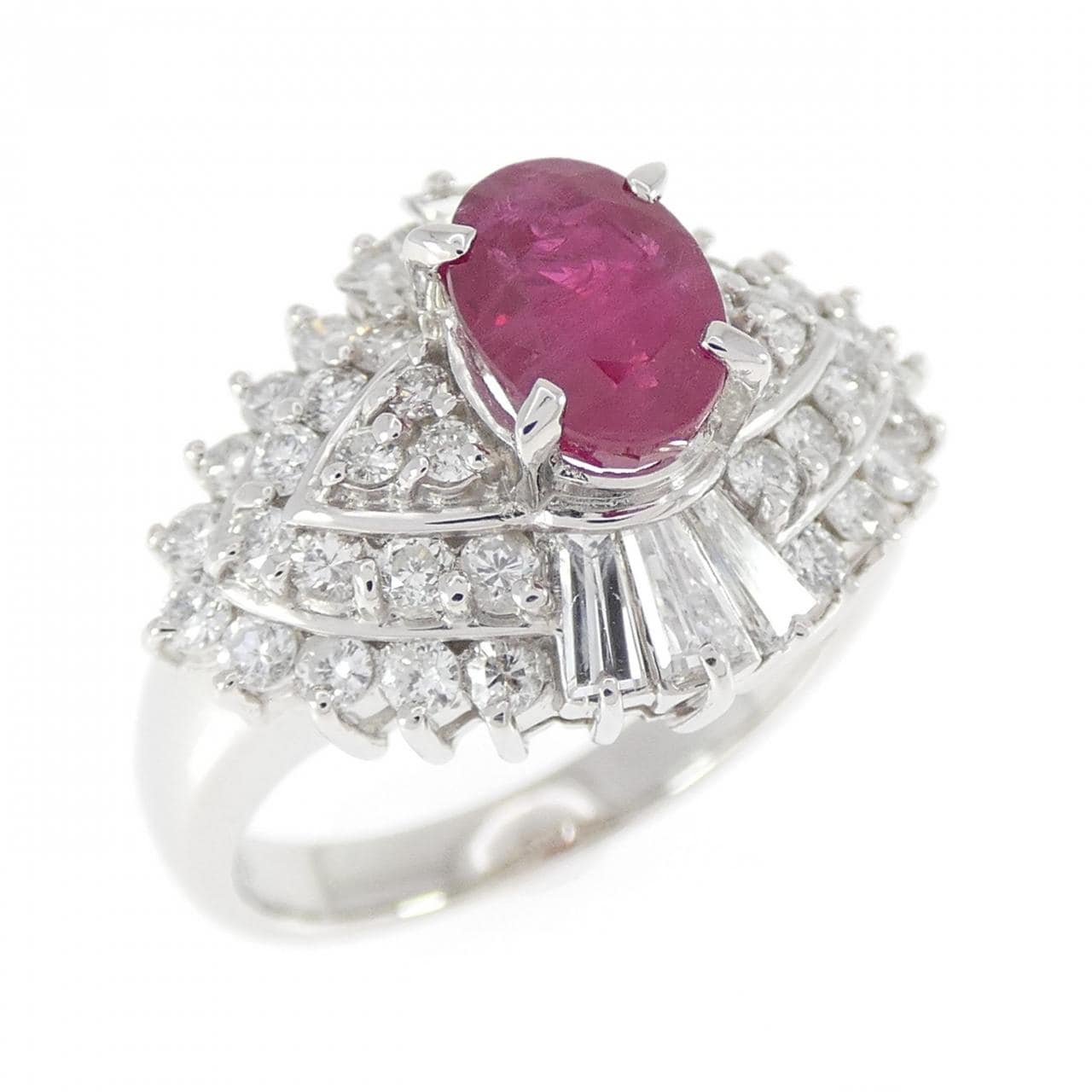 PT900 ルビー リング 1.537CT