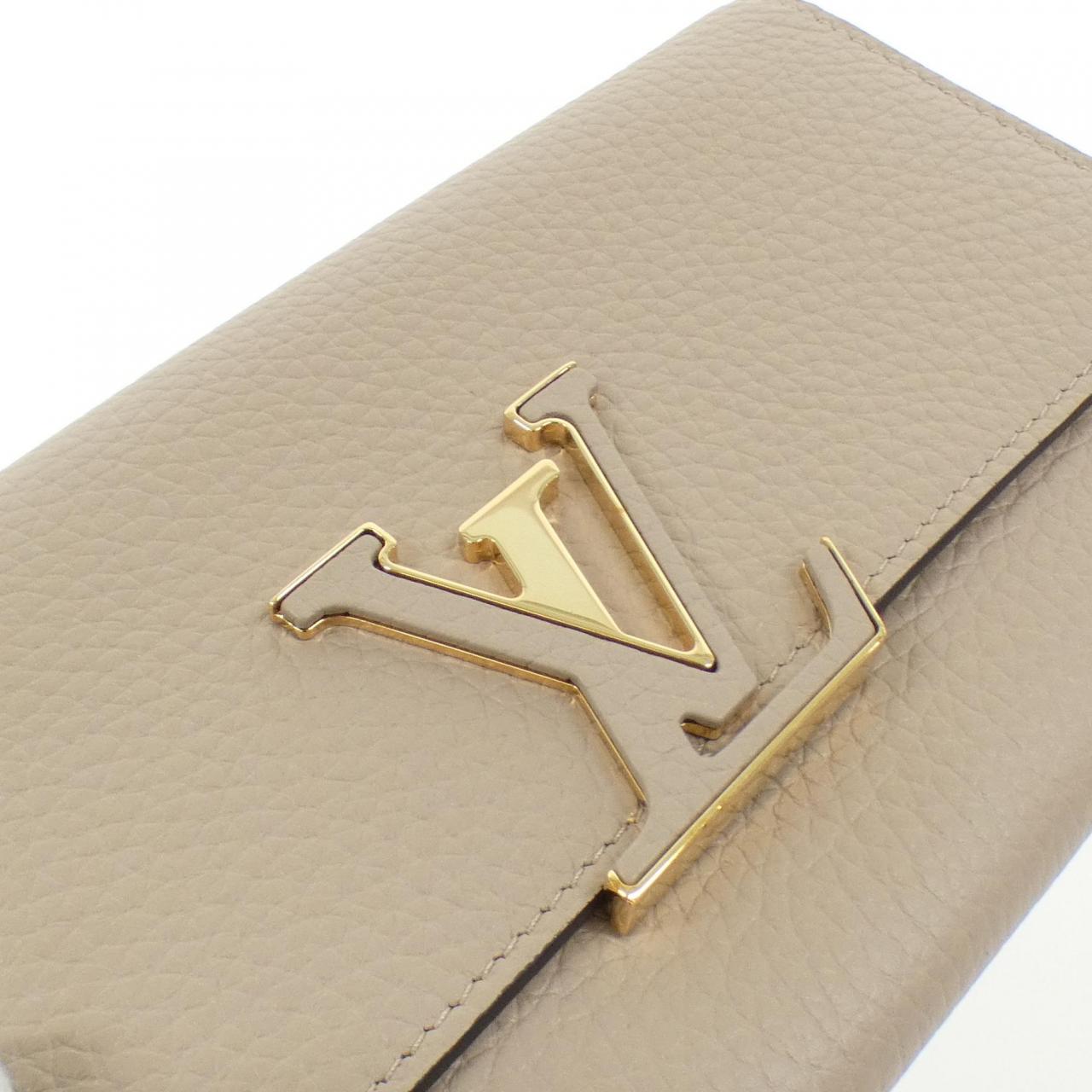 LOUIS VUITTON Taurillon Portefeuille Capucines M61249 钱包
