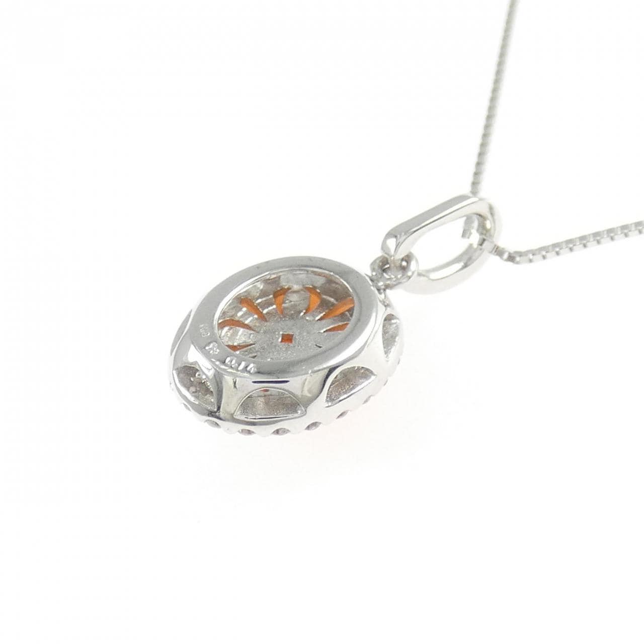 K18WG サンゴ ネックレス