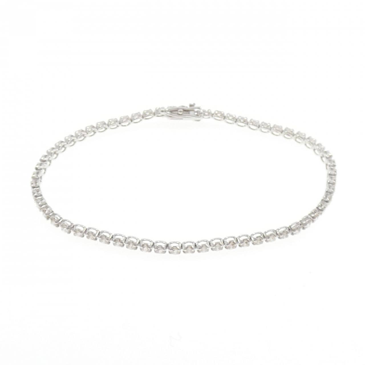 K18WG ダイヤモンド ブレスレット 2.00CT