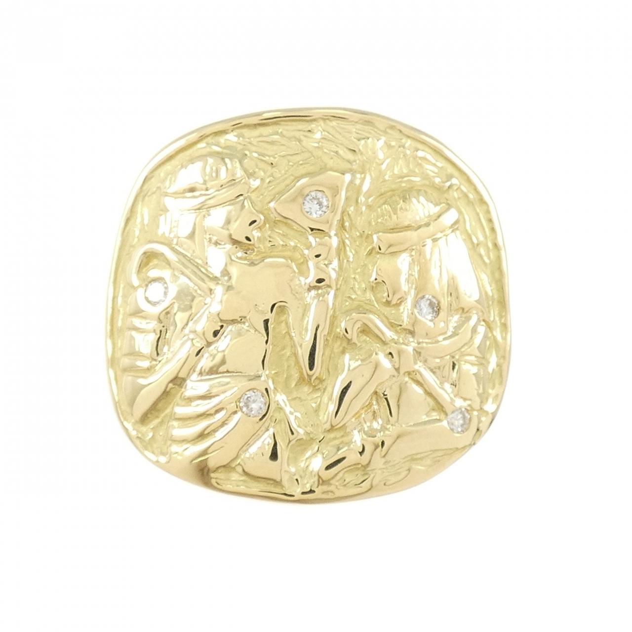 K18YG ダイヤモンド リング 0.05CT