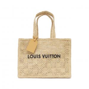 ルイヴィトン ダミエ ラフィア サマーショッパー トート MM M25008 バッグ