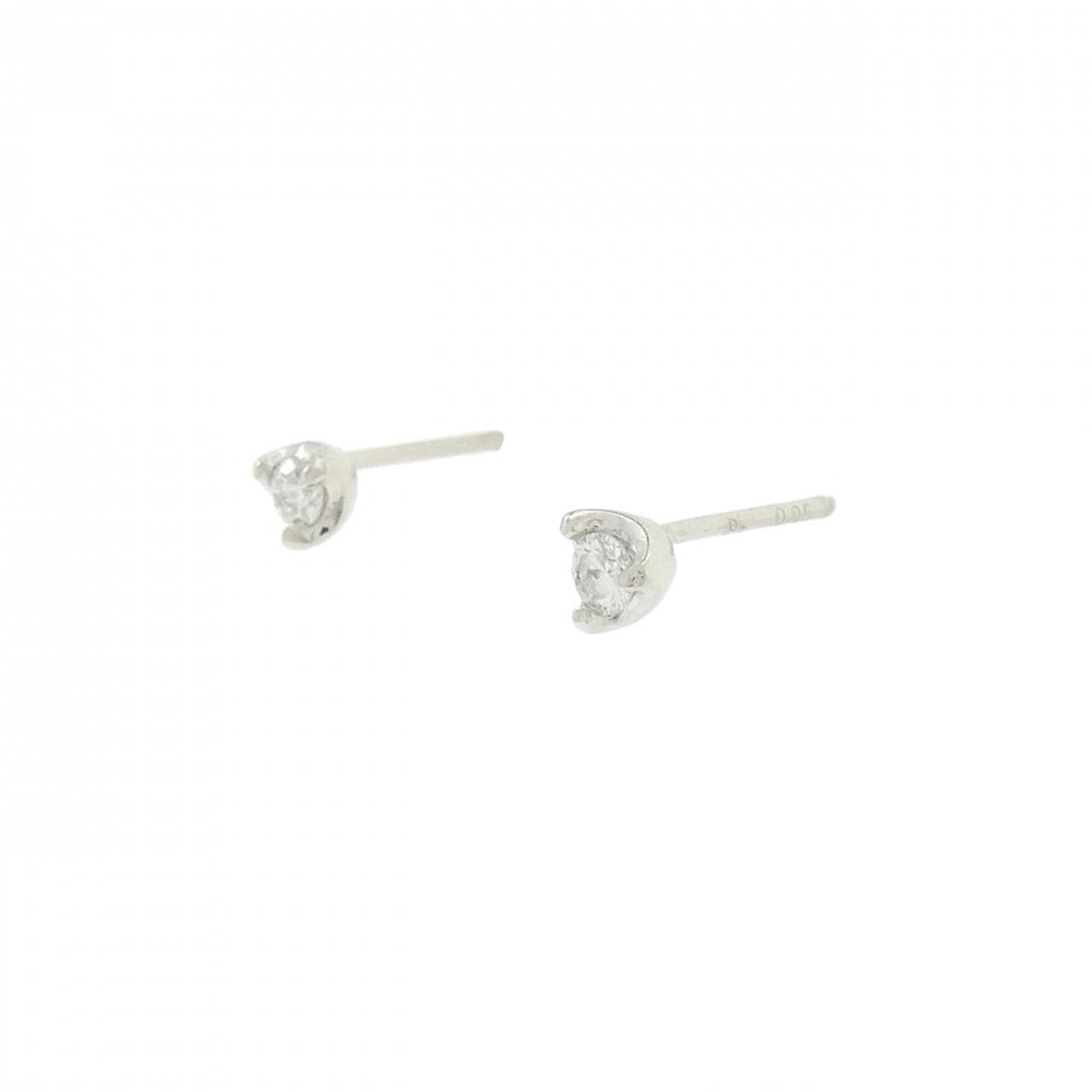 PT/PT900 ダイヤモンド ピアス 0.10CT