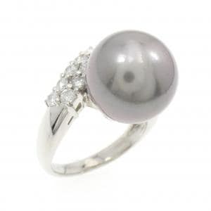 black butterfly pearl ring