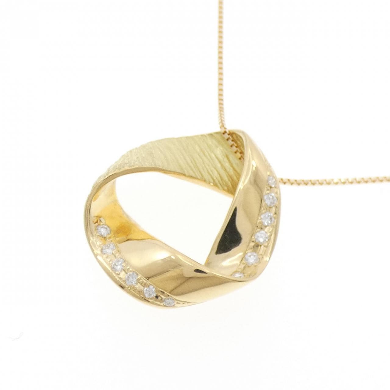 K18YG ダイヤモンド ネックレス 0.184CT