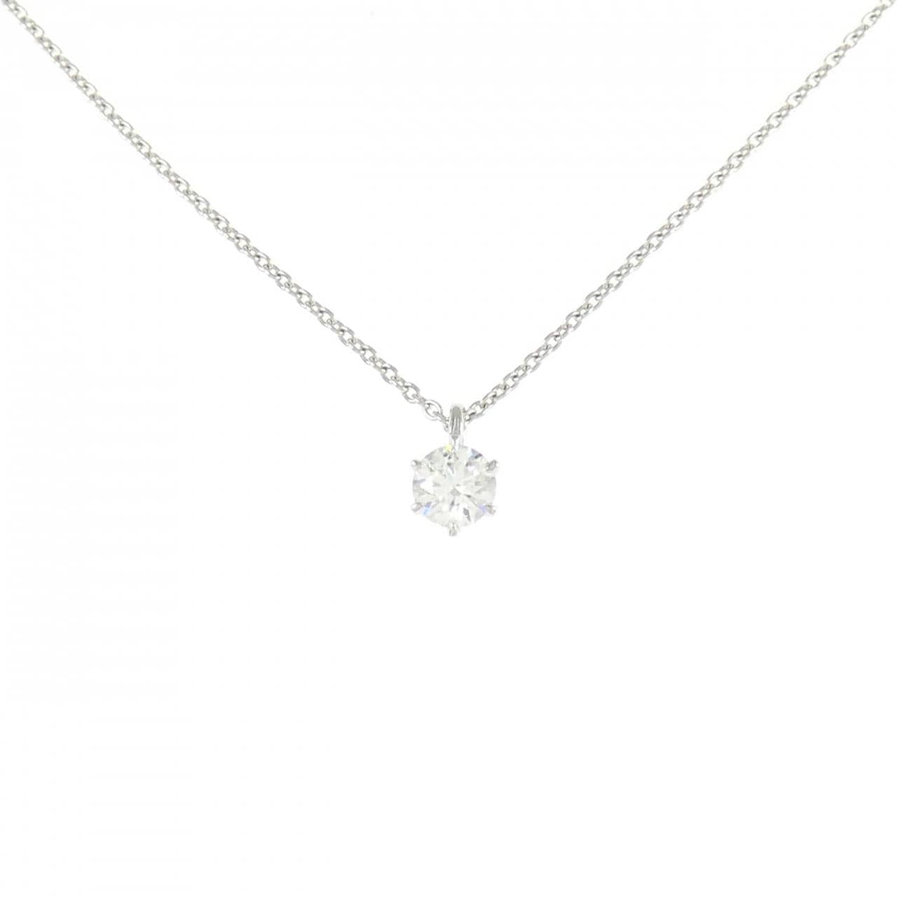 【リメイク】PT900/PT850 ダイヤモンド ネックレス 0.221CT E SI2 EXT H&C