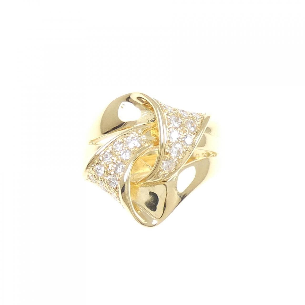 K18YG ダイヤモンド リング 0.31CT