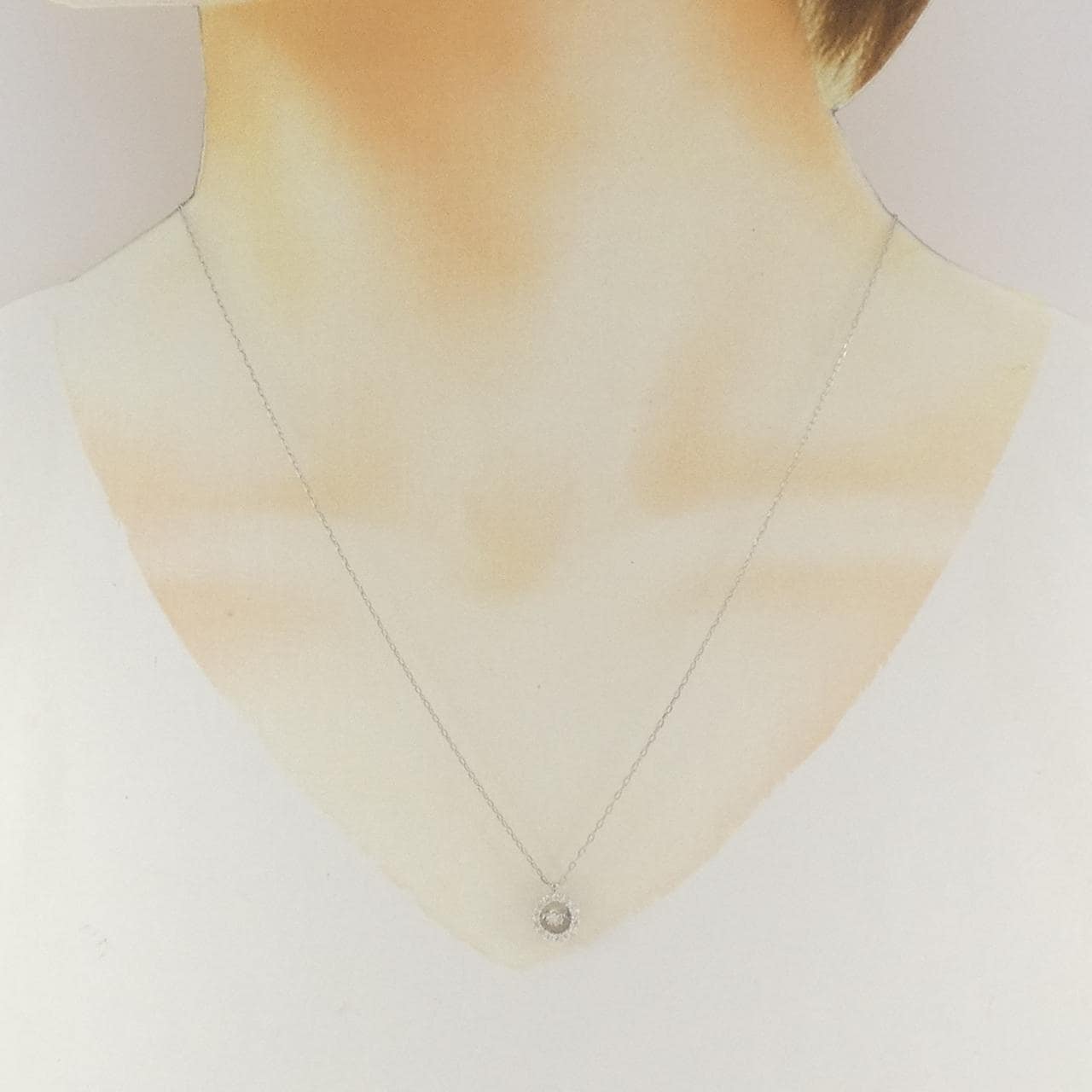PT900/PT850 ダイヤモンド ネックレス 0.2CT