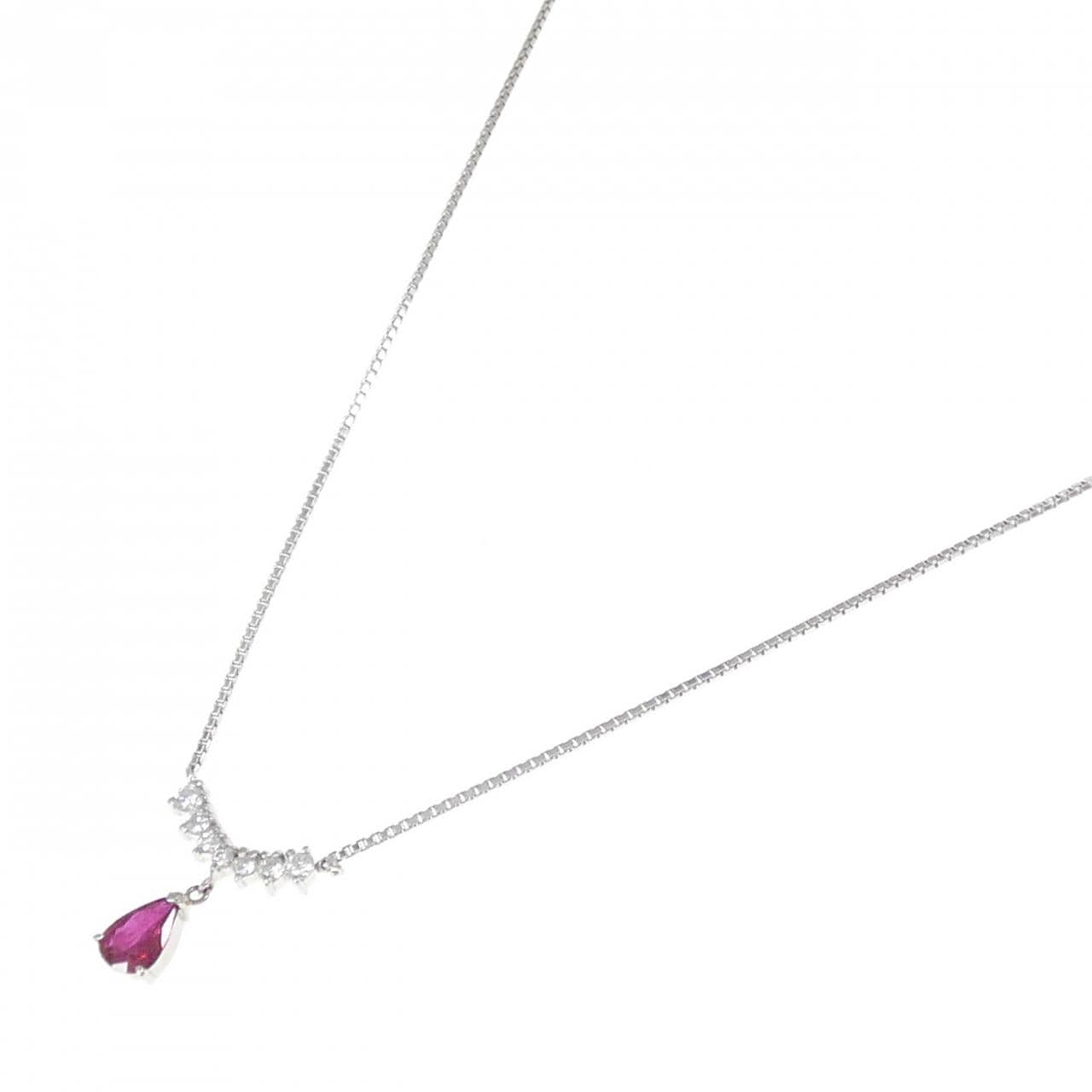 PT900/PT850红宝石项链0.55CT