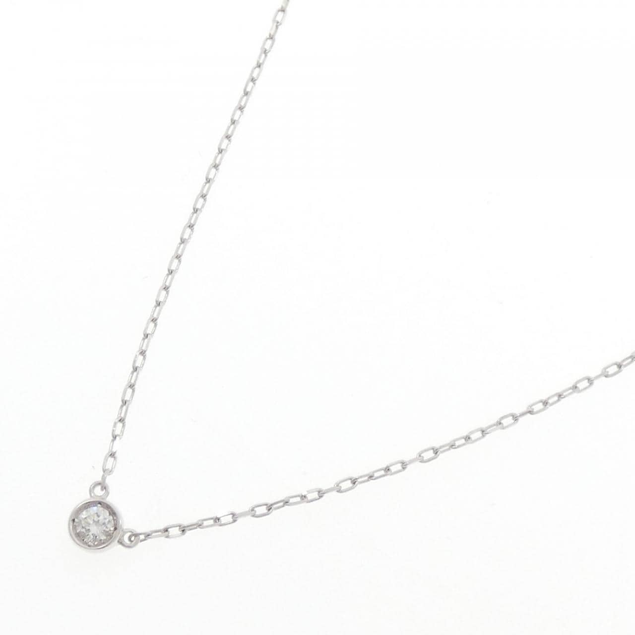 K18WG ダイヤモンド ネックレス 0.07CT