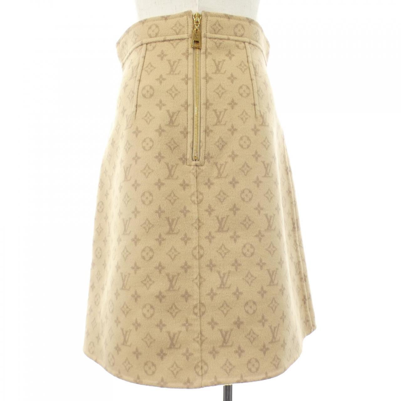 ルイヴィトン LOUIS VUITTON プレッピーダブルフェイスAラインスカート FNSK32QS3 スカート