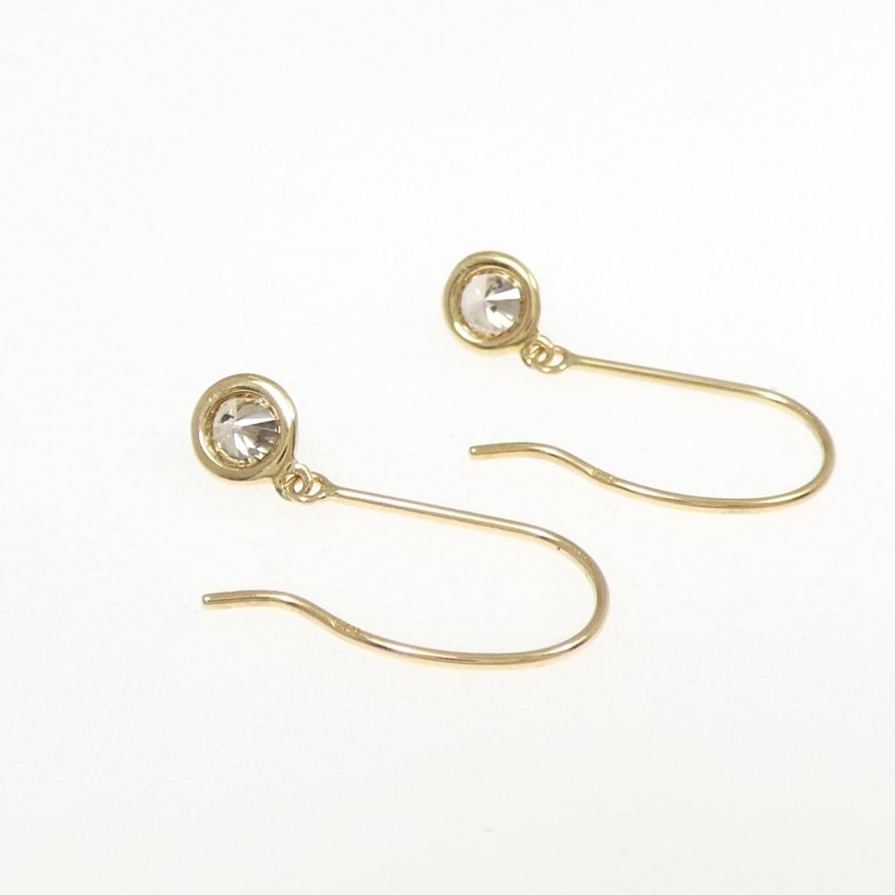 K18YG ダイヤモンド ピアス 0.24CT