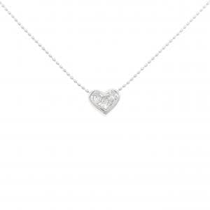 K18WG ハート ダイヤモンド ネックレス 0.35CT