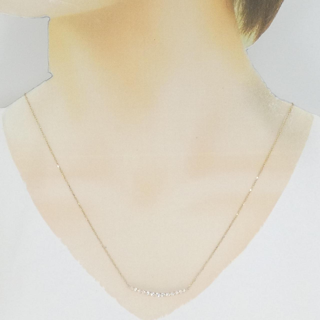 K18YG ダイヤモンド ネックレス 0.30CT