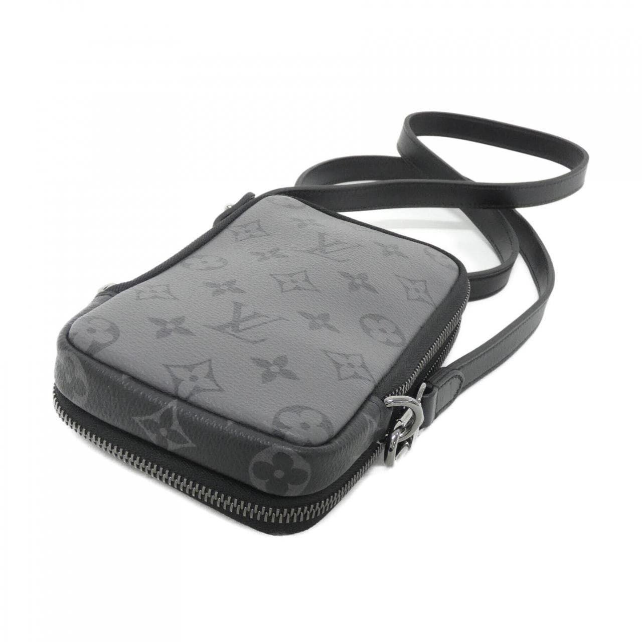 LOUIS VUITTONMonogram Eclipse Reverse Double手机袋 M69534 单肩包