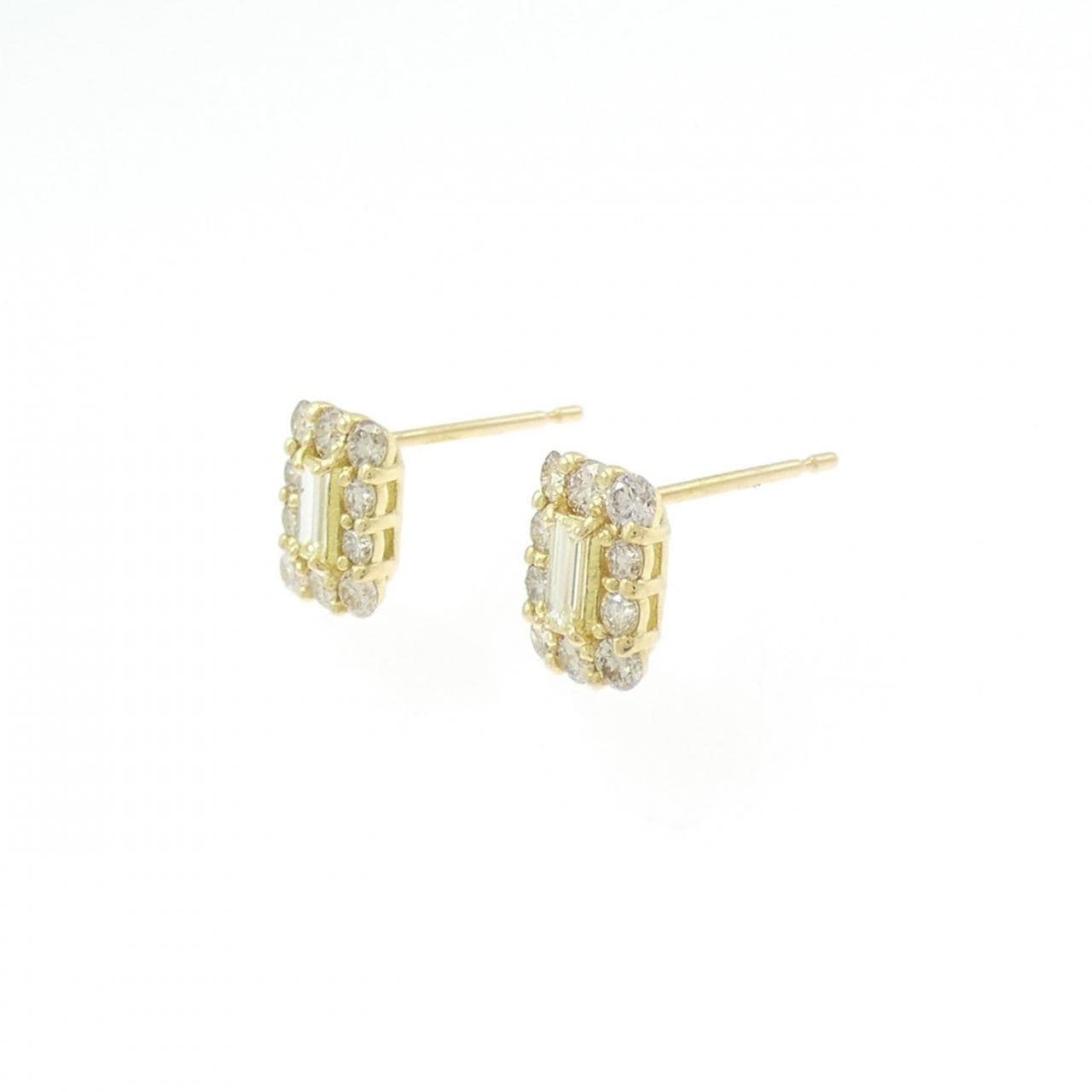 【新品】K18YG ダイヤモンド ピアス 0.60CT