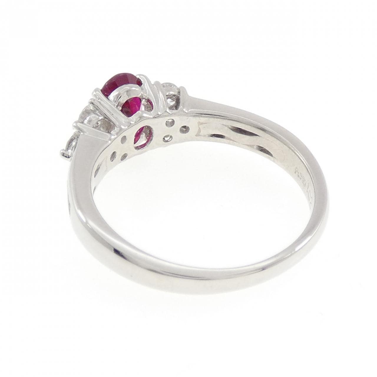 PT900 ピジョンブラッド ルビー リング 1.02CT ビルマ産