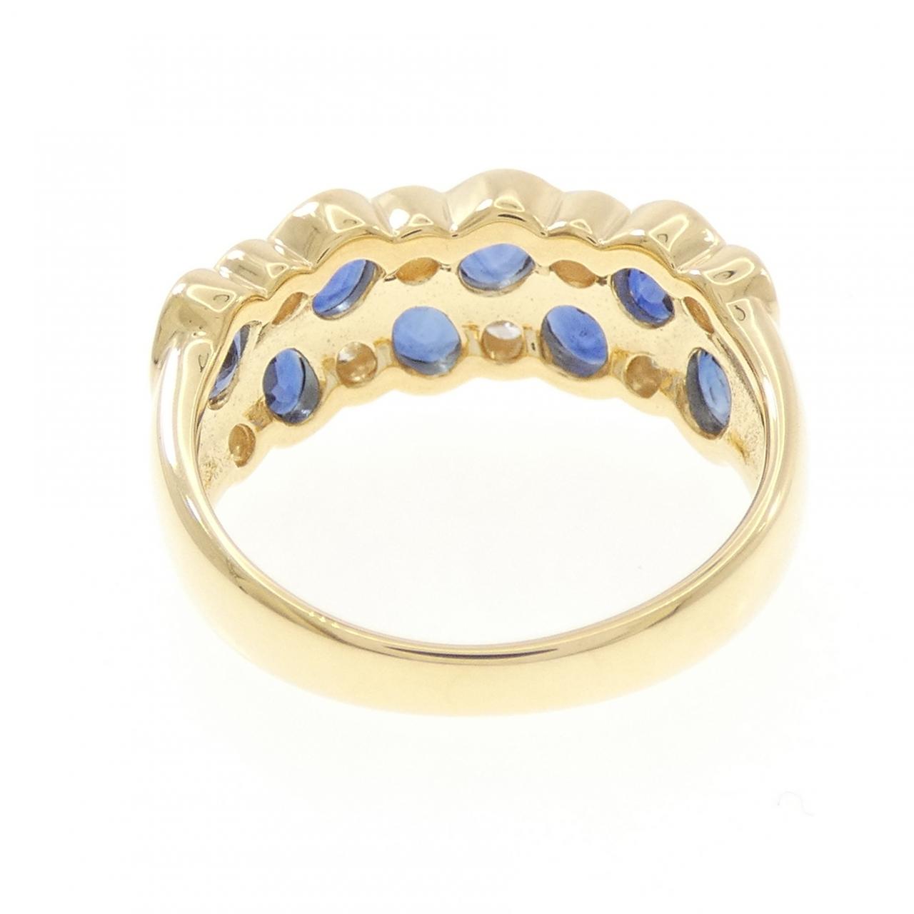 K18YG サファイヤ リング 1.75CT