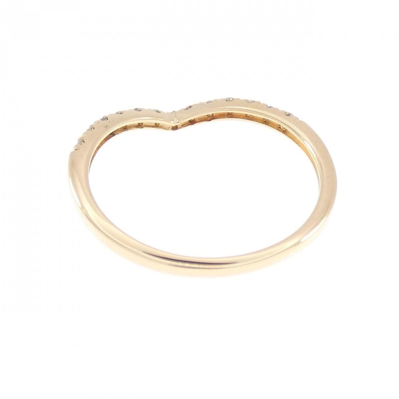 K18YG ダイヤモンド リング 0.12CT