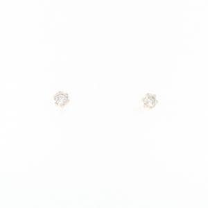 K18PG ダイヤモンド ピアス 0.10CT