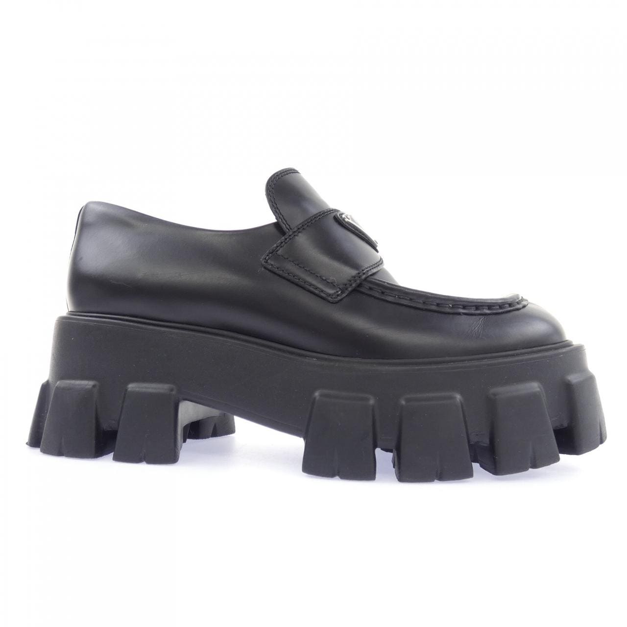プラダ PRADA モノリス ローファー トライアングルロゴ 1D649M シューズ