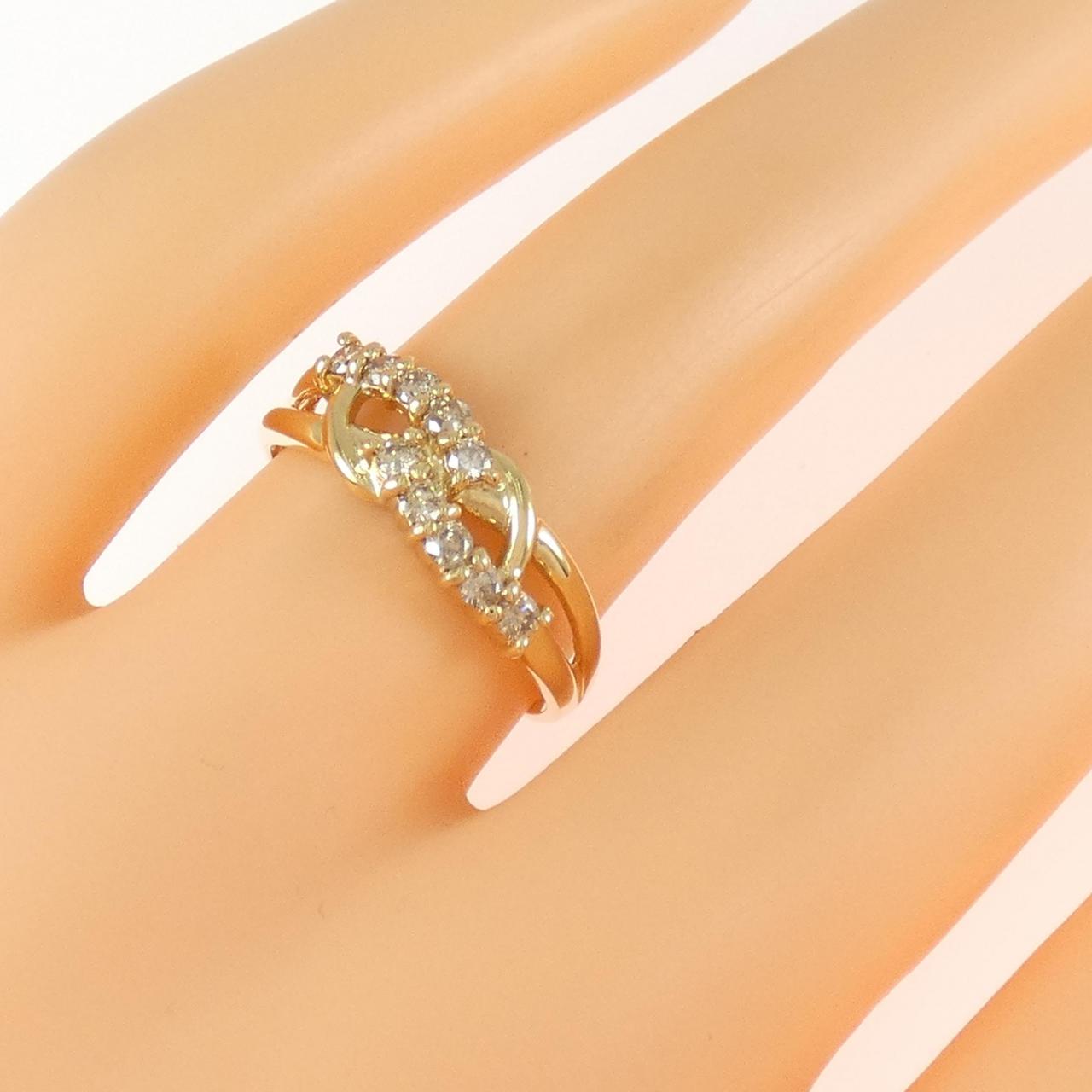 K18YG ダイヤモンド リング 0.30CT