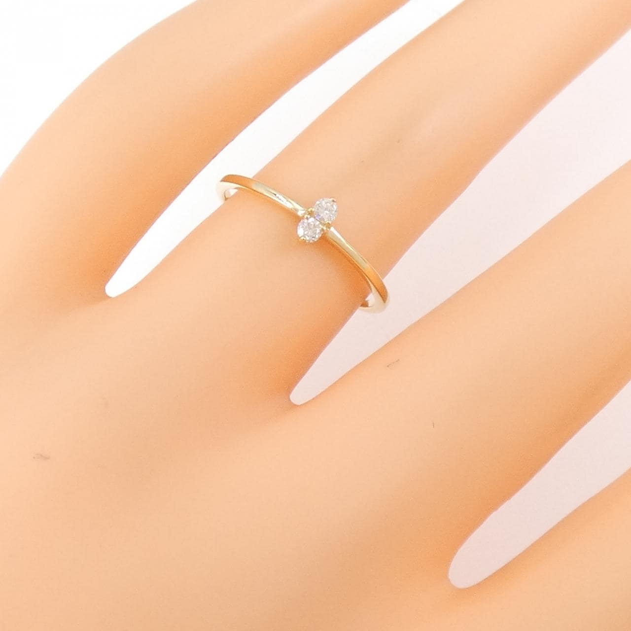【リメイク】K18YG ダイヤモンド リング 0.06CT