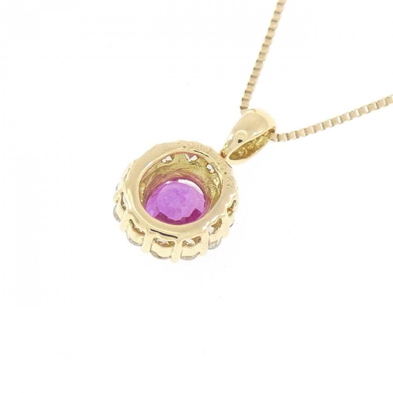 K18YG サファイヤ ネックレス 0.981CT スリランカ産