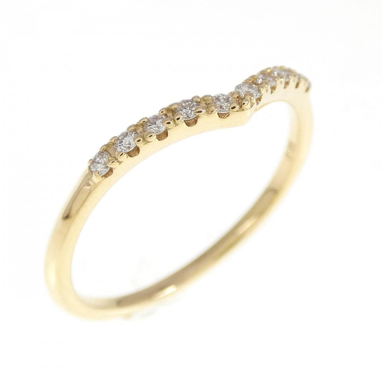 K18YG ダイヤモンド リング 0.09CT