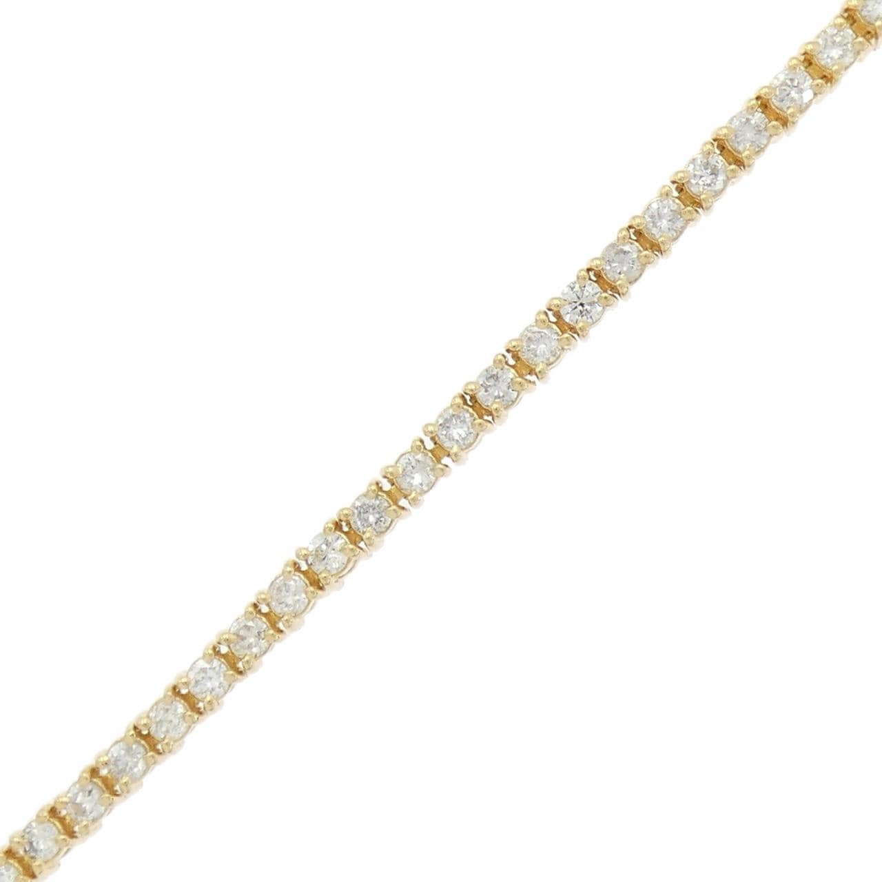 K18YG ダイヤモンド ブレスレット 3.00CT
