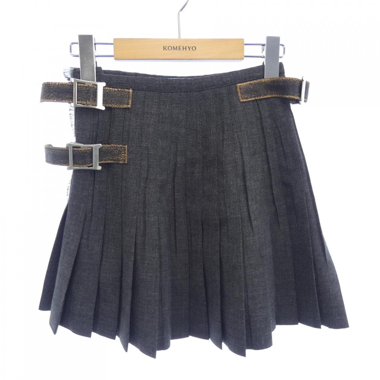 プラダ PRADA プリーツ ラッシュステッチ P147ZE SOOO 17N1 スカート