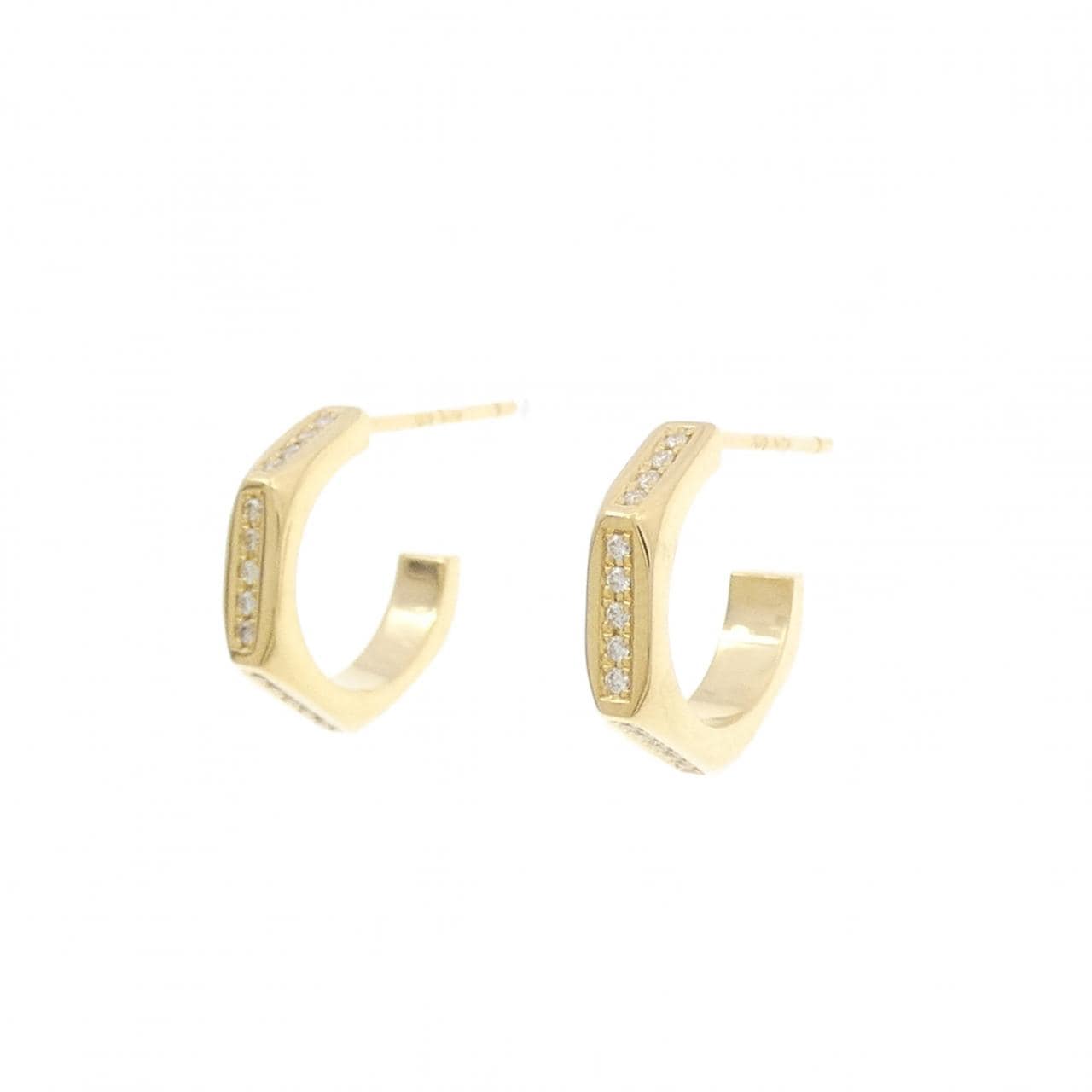 アーカー ルーシュファセット ピアス 0.08CT